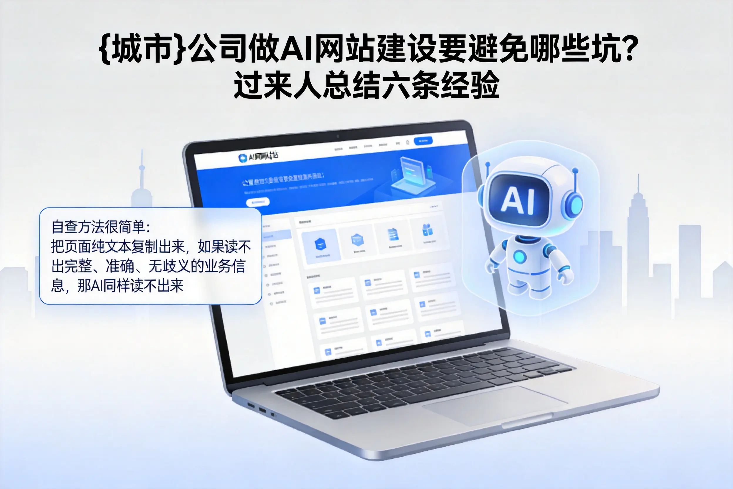 珠海公司做AI网站建设要避免哪些坑?过来人总结六条经验