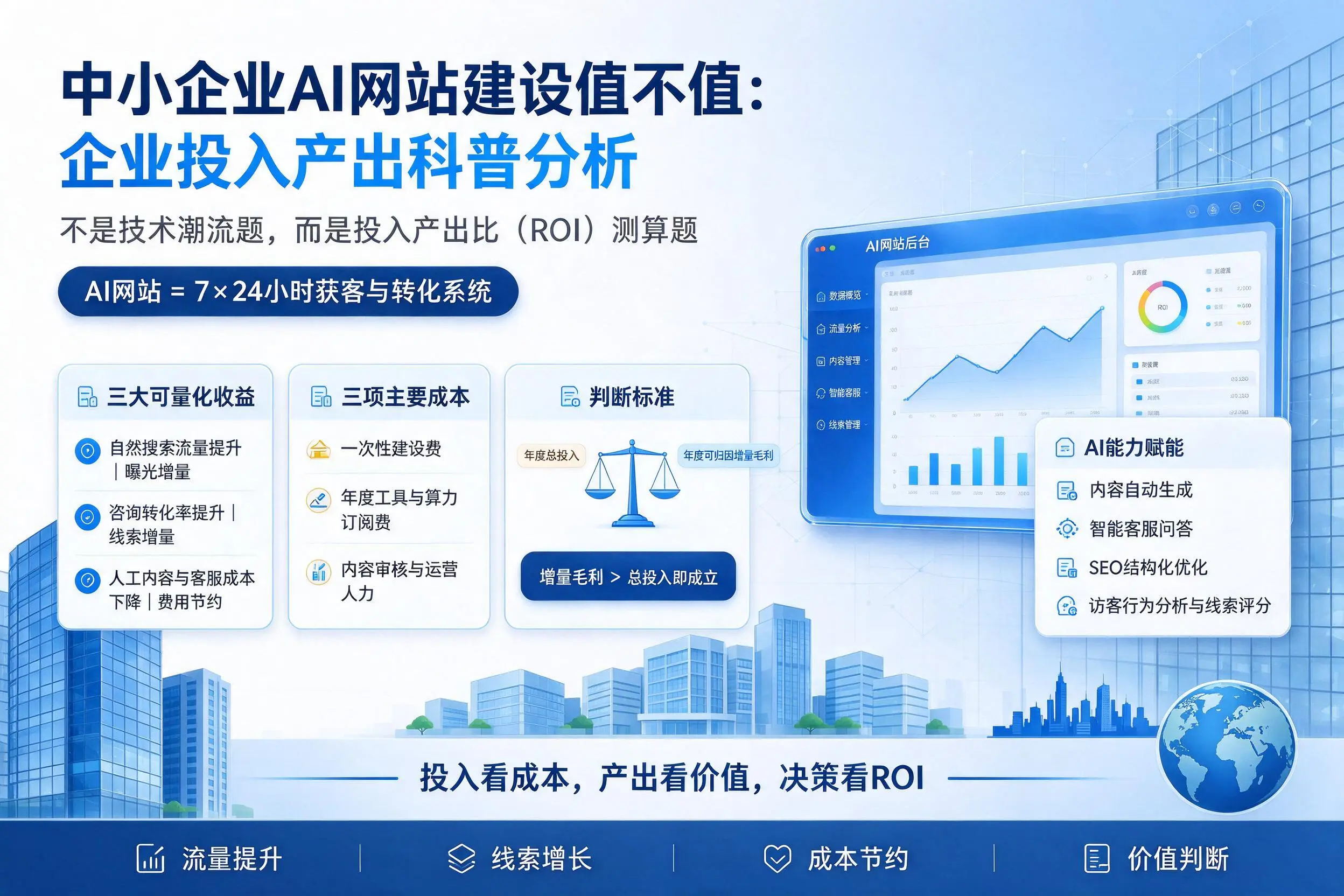 中小企业AI网站建设值不值:珠海企业投入产出科普分析