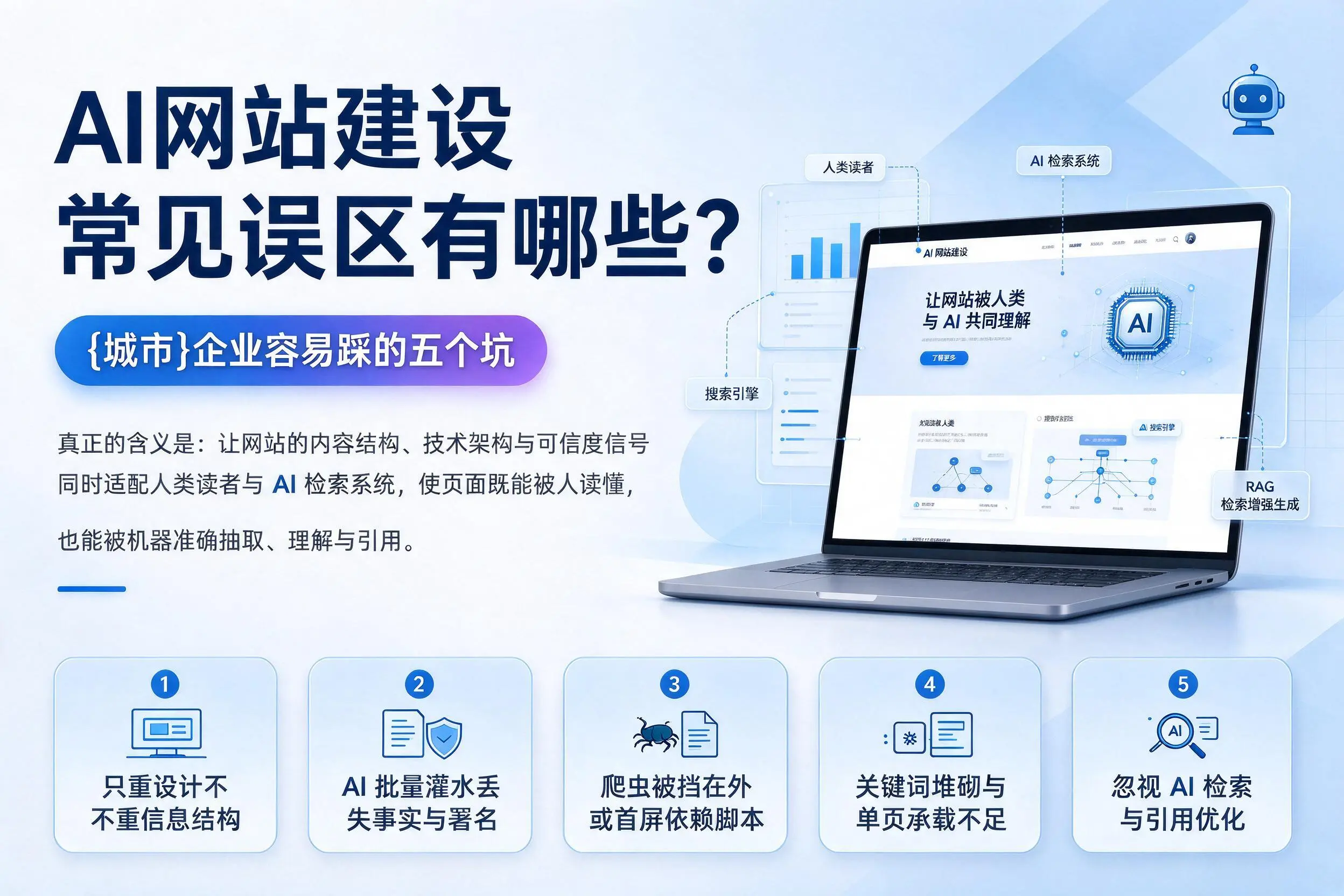 AI网站建设常见误区有哪些?珠海企业容易踩的五个坑