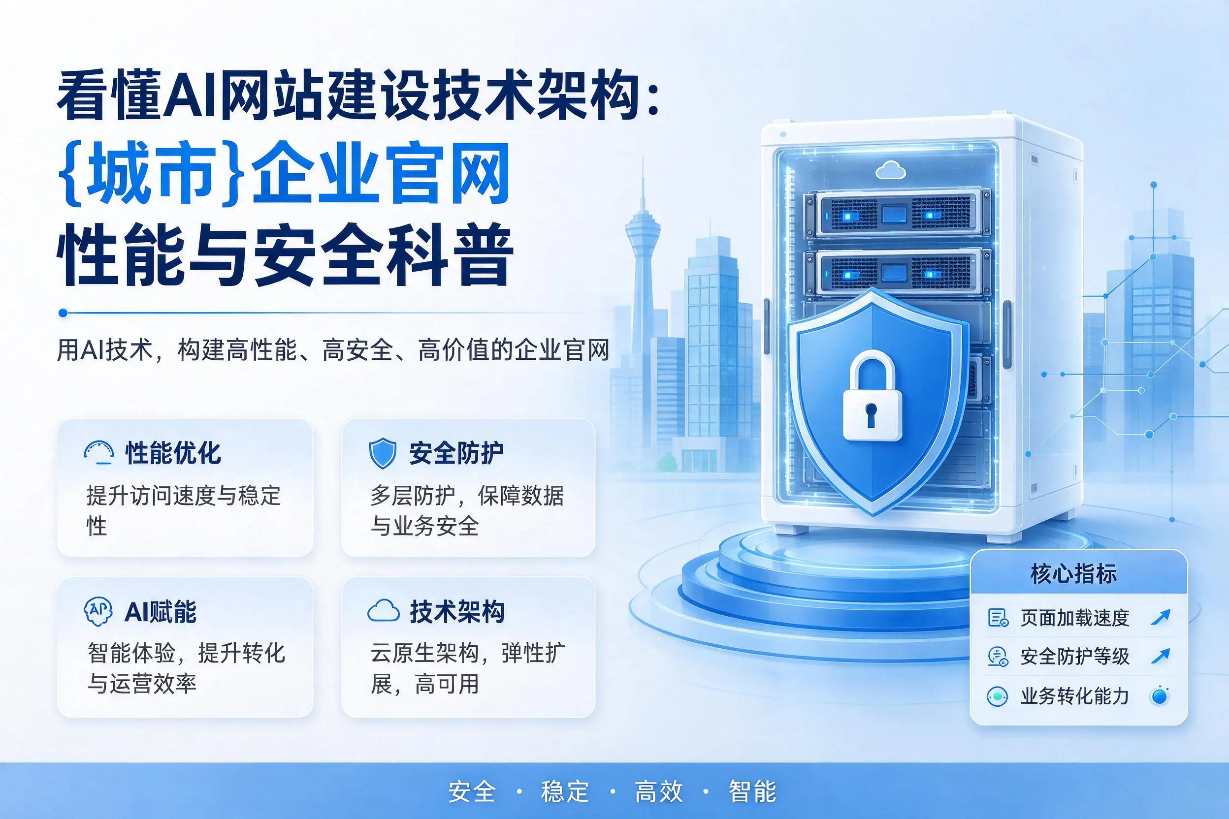 看懂AI网站建设技术架构：珠海企业官网性能与安全科普