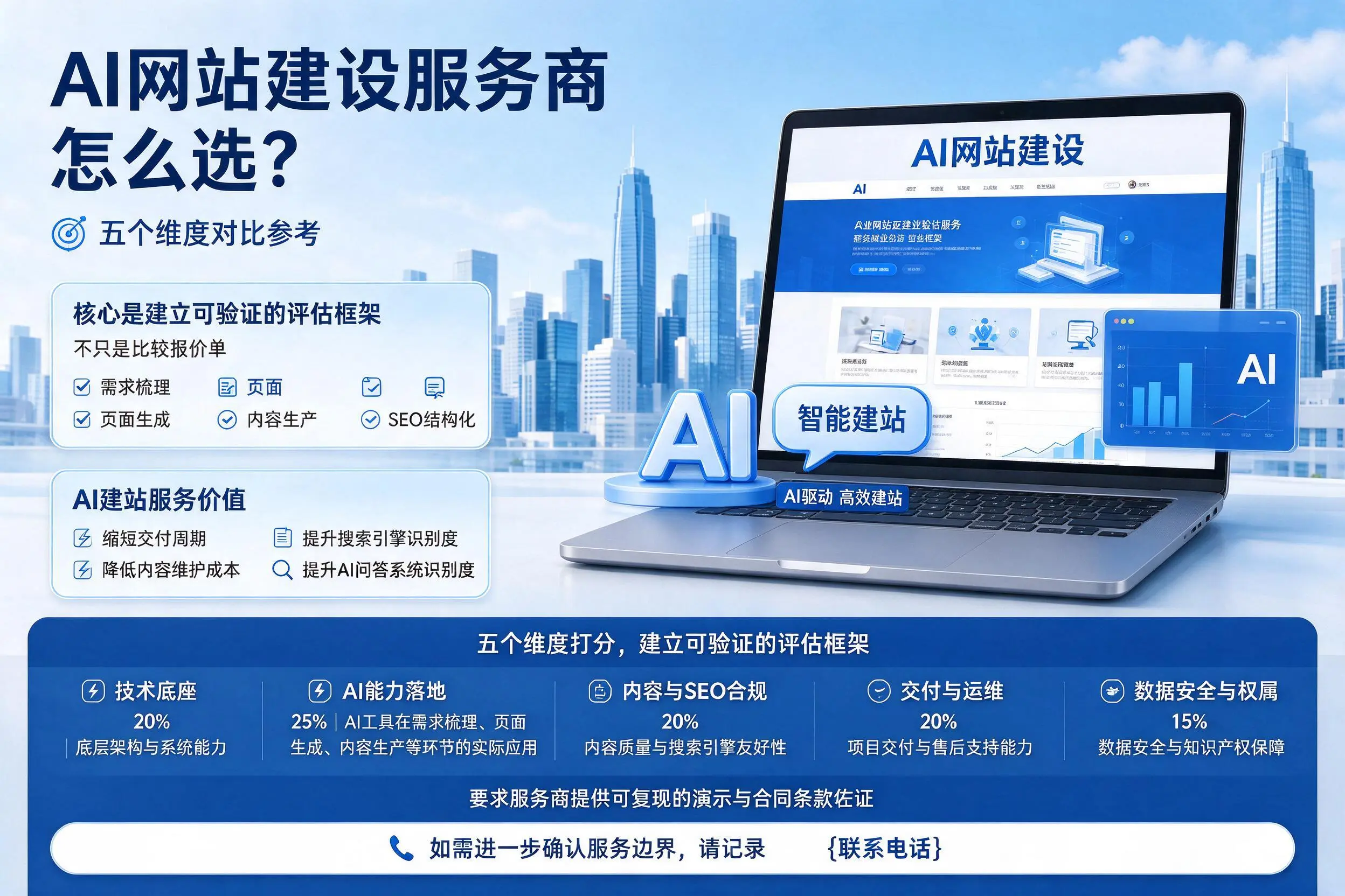 珠海AI网站建设服务商怎么选？五个维度对比参考