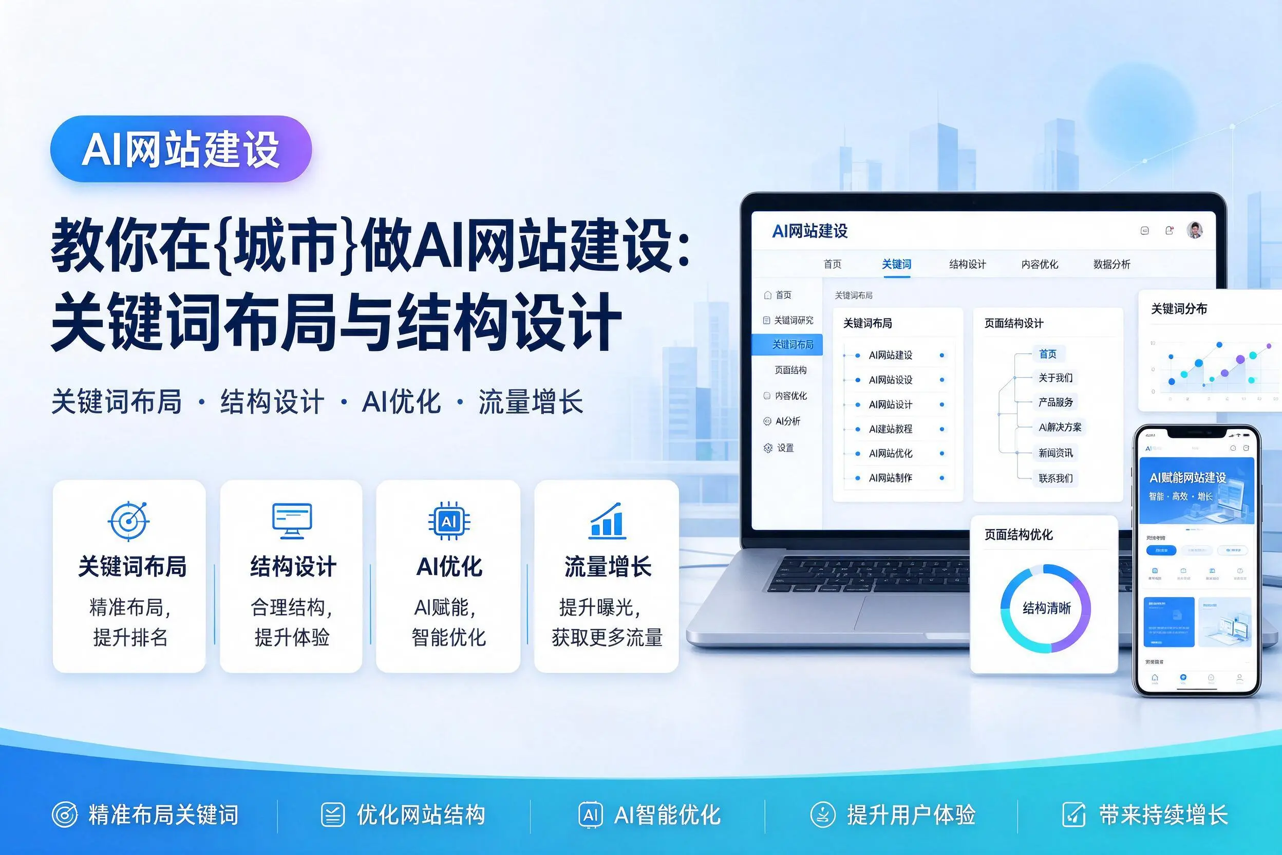 教你在珠海做AI网站建设:关键词布局与结构设计