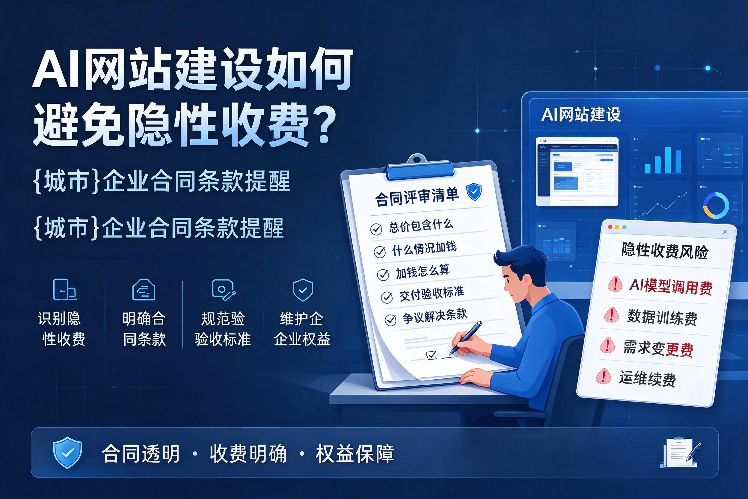AI网站建设如何避免隐性收费?珠海企业合同条款提醒
